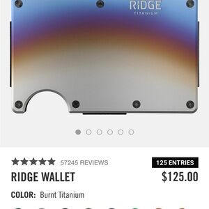 NEW in box Ridge wallet and money clip